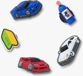 Crocs Crocs Jibbitz Glow Street Race - מארז 5 ג'יביטים קרוקס