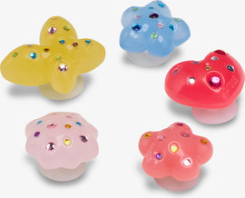 Crocs Crocs Jibbitz Dainty Gem Floral - מארז 5 ג'יביטים קרוקס פרחים ואבני חן