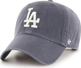 47 brand כובע מצחייה מובנה מכותנה כחול LOS ANGELES DODGERS