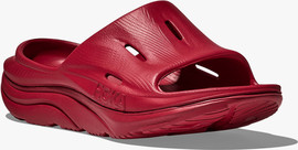 Hoka ORA RECOVERY SLIDE - כפכפי אורה סלייד בצבע אדום פפר