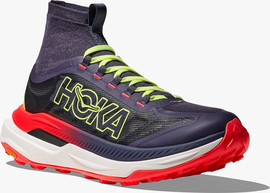 Hoka HOKA TECTON X3 - נעלי טקטון X 3 לגברים בצבע נאון הוקה דיו סגול/להבת נאון