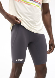 Hoka HOKA M RACE DAY HALF TIGHT - טייץ גברים הוקה בצבע סגול דיו