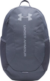 UNDER ARMOUR תיק גב ספורטיבי עם תא למחשב נייד מבית Under Armour דגם Hustle Lite Backpack 26L צבע Gray