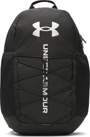 UNDER ARMOUR תיק גב ספורטיבי עם תא למחשב נייד מבית Under Armour דגם Hustle Sport 6.0 Backpack צבע שחור
