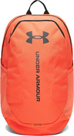 UNDER ARMOUR תיק גב ספורטיבי עם תא למחשב נייד מבית Under Armour דגם Hustle Lite Backpack 26L צבע Orange