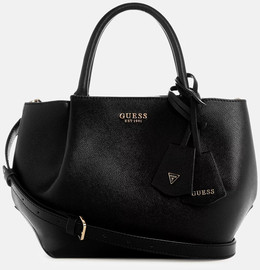 GUESS תיק Guess Amorette Girlfriend Satchel נשים - גס - Black