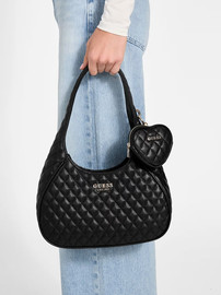 GUESS תיק Guess Atabey Hobo נשים - גס - Black