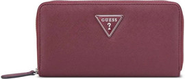 GUESS ארנק Guess Viviette Slg Medium Zip Around נשים - גס - Red