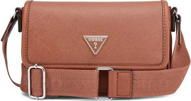 GUESS תיק Guess Viviette Mini Crossbody Flap נשים - גס - Brown