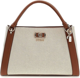 GUESS תיק Guess Karnilla Girlfriend Satchel נשים - גס - Beige
