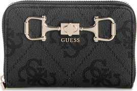 GUESS ארנק Guess Janie Logo Slg Med Zip Around נשים - גס - Grey