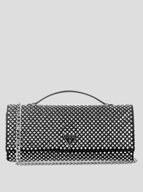 GUESS תיק Guess Tasmin Top Handle Clutch נשים - גס - Black