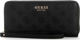 GUESS ארנק Guess Ella Logo Slg Lrg Zip Around נשים - גס - Black