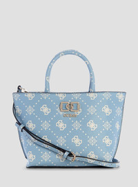 GUESS תיק Guess Emelie Logo Mini Tote נשים - גס - Blue