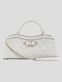 GUESS תיק Guess Lindsey Small 2 Comp Satchel נשים - גס - Beige