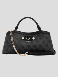 GUESS תיק Guess Lindsey Small 2 Comp Satchel נשים - גס - Grey
