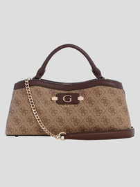 GUESS תיק Guess Lindsey Small 2 Comp Satchel נשים - גס - Brown