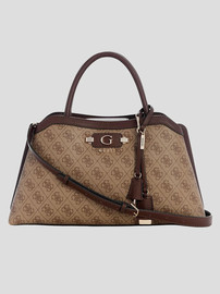 GUESS תיק Guess Lindsey Girlfriend Satchel נשים - גס - Brown