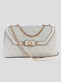 GUESS תיק Guess Lindsey Convertible Xbody Flap נשים - גס - Beige