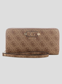 GUESS ארנק Guess Lindsey Slg Large Zip Around נשים - גס - Brown
