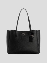 GUESS תיק Guess Noelle Ii Tech Tote נשים - גס - Black