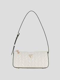 GUESS תיק Guess Stacey Mini Shoulder Bag נשים - גס - Beige