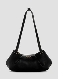 GUESS תיק Guess Amorette Shoulder Satchel נשים - גס - Black