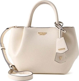 GUESS תיק Guess Amorette Girlfriend Satchel נשים - גס - Beige
