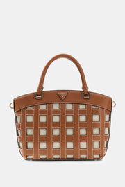 GUESS תיק Guess Frankie Girlfriend Satchel נשים - גס - Brown