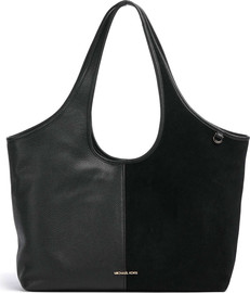 MICHAEL KORS תיק מייקל קורס Henly Large Leather and Suede Tote Bag נשים - מייקל קורס - Black