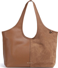 MICHAEL KORS תיק מייקל קורס Henly Large Leather and Suede Tote Bag נשים - מייקל קורס - Brown