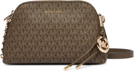 MICHAEL KORS תיק מייקל קורס Freddie Small Dome Chain Crossbody נשים - מייקל קורס - Brown