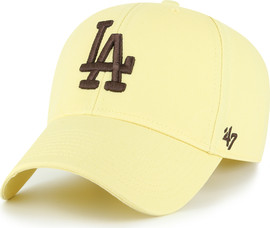 47 brand כובע מצחייה מובנה מכותנה צבע צהוב חמאה LOS ANGELES DODGERS