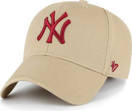 47 brand כובע מצחייה  מובנה מכותנה צבע חאקי NY Yankees