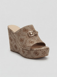 GUESS כפכפי Guess Evenza נשים - גס - Brown