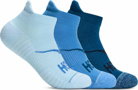 Hoka Hoka U No-Show Run Sock 3-Pack מארז 3 זוגות גרבי ריצה גווני כחול