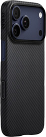 PITAKA PITAKA Black-Grey Ultra-Slim Case for iPhone 17 Pro - מגן סיב ארמיד פרימיום לאייפון 17 פרו