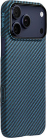 PITAKA PITAKA Black-Blue Ultra-Slim Case for iPhone 17 Pro - מגן סיב ארמיד פרימיום לאייפון 17 פרו