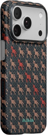 PITAKA PITAKA Happiness Rides Edge Case iPhone 17 Pro Max Ebon Kylin - מגן סיב ארמיד פרימיום לאייפון 17 פרו מקס