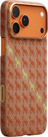 PITAKA PITAKA Happiness Rides Edge Case iPhone 17 Pro Max Amber - מגן סיב ארמיד פרימיום לאייפון 17 פרו מקס