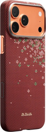 PITAKA PITAKA Sakura Hours Edge Case iPhone 17 Pro Daybreak Red - מגן סיב ארמיד פרימיום לאייפון 17 פרו