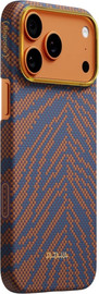 PITAKA PITAKA Breath of Veins Edge Case iPhone 17 Pro Max Burning Orange - מגן סיב ארמיד פרימיום לאייפון 17 פרו מקס