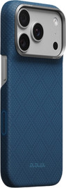 PITAKA PITAKA Argyle Abyss Blue Edge Case for iPhone 18 Pro - מגן סיב ארמיד פרימיום אדג' לאייפון 18 פרו