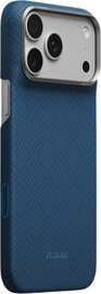PITAKA PITAKA Argyle Abyss Blue Edge Case for iPhone 18 Pro Max - מגן סיב ארמיד פרימיום אדג' לאייפון 18 פרו מקס