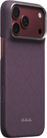 PITAKA PITAKA PTK Weaving Charoite Purple Edge Case for iPhone 18 Pro Max - מגן סיב ארמיד פרימיום אדג' לאייפון 18 פרו מקס