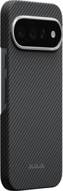 PITAKA PITAKA Classic Black-Grey Twill Edge Case for Pixel 11 - מגן סיב ארמיד פרימיום לפיקסל 11