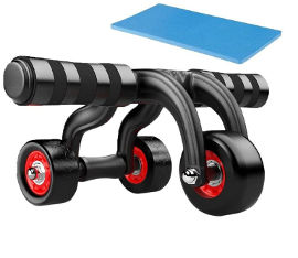 ATX FITNESS גלגל בטן משולב PUSH-UP עם 3 גלגלים