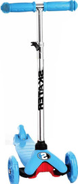 Skater קורקינט עם אורות בגלגלים וכידון מתכוונן ל-3 מצבי גובה Cool SCOOTER - כחול