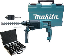 Makita פטישון 26 מ"מ 800W + סט מקדחים + פוטר MAKITA