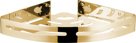 Aquila מדף פינתי בהדבקה Set & Stick זהב מוברש